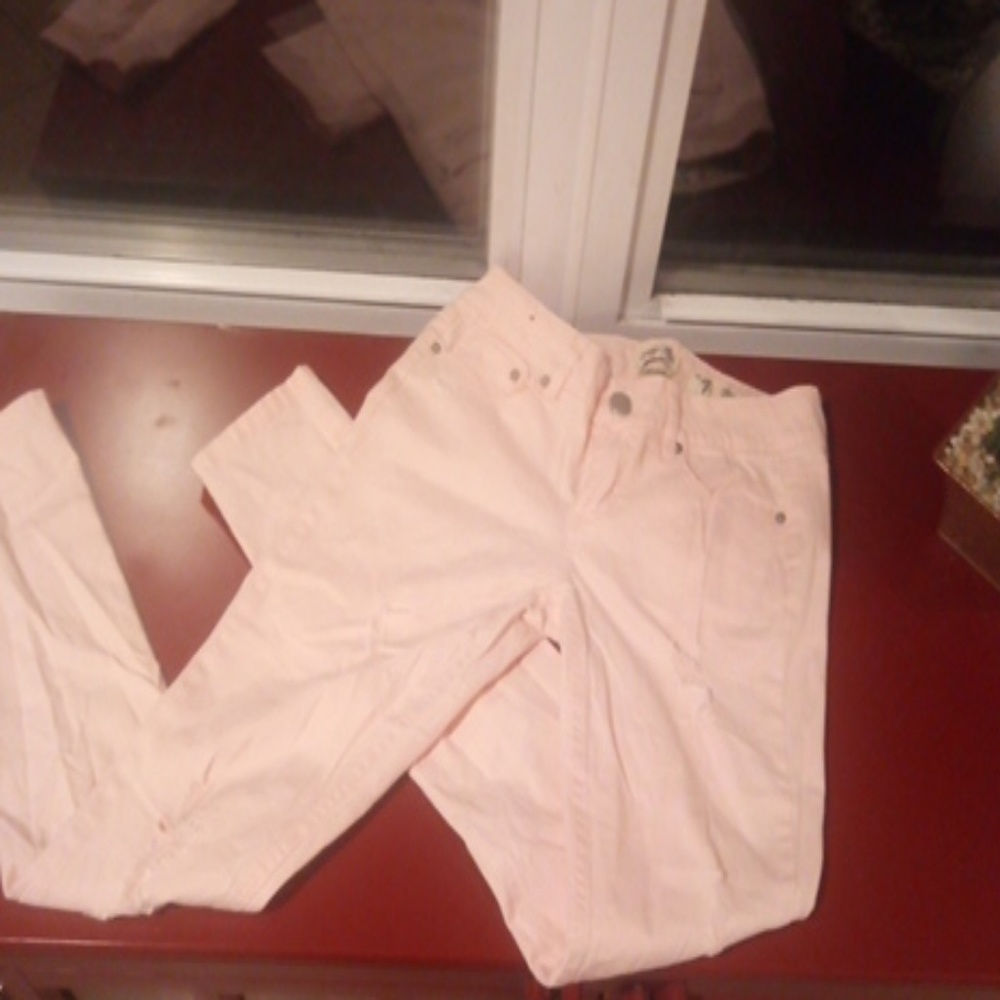 Pink skinny jeans